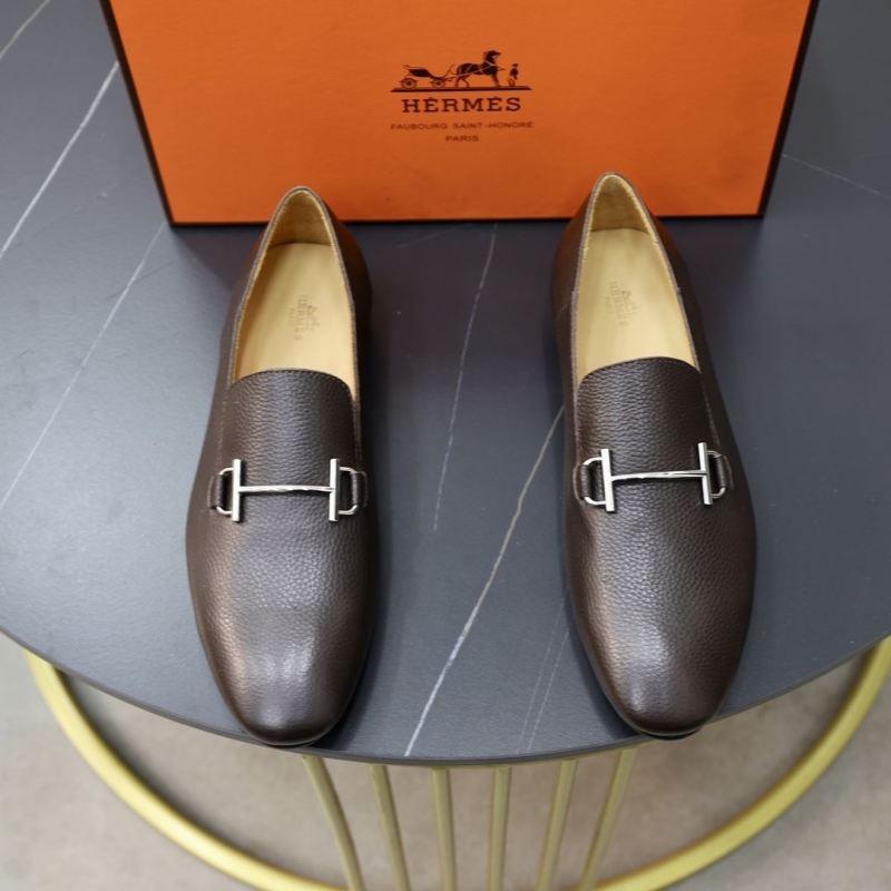 H**mes leather shoes